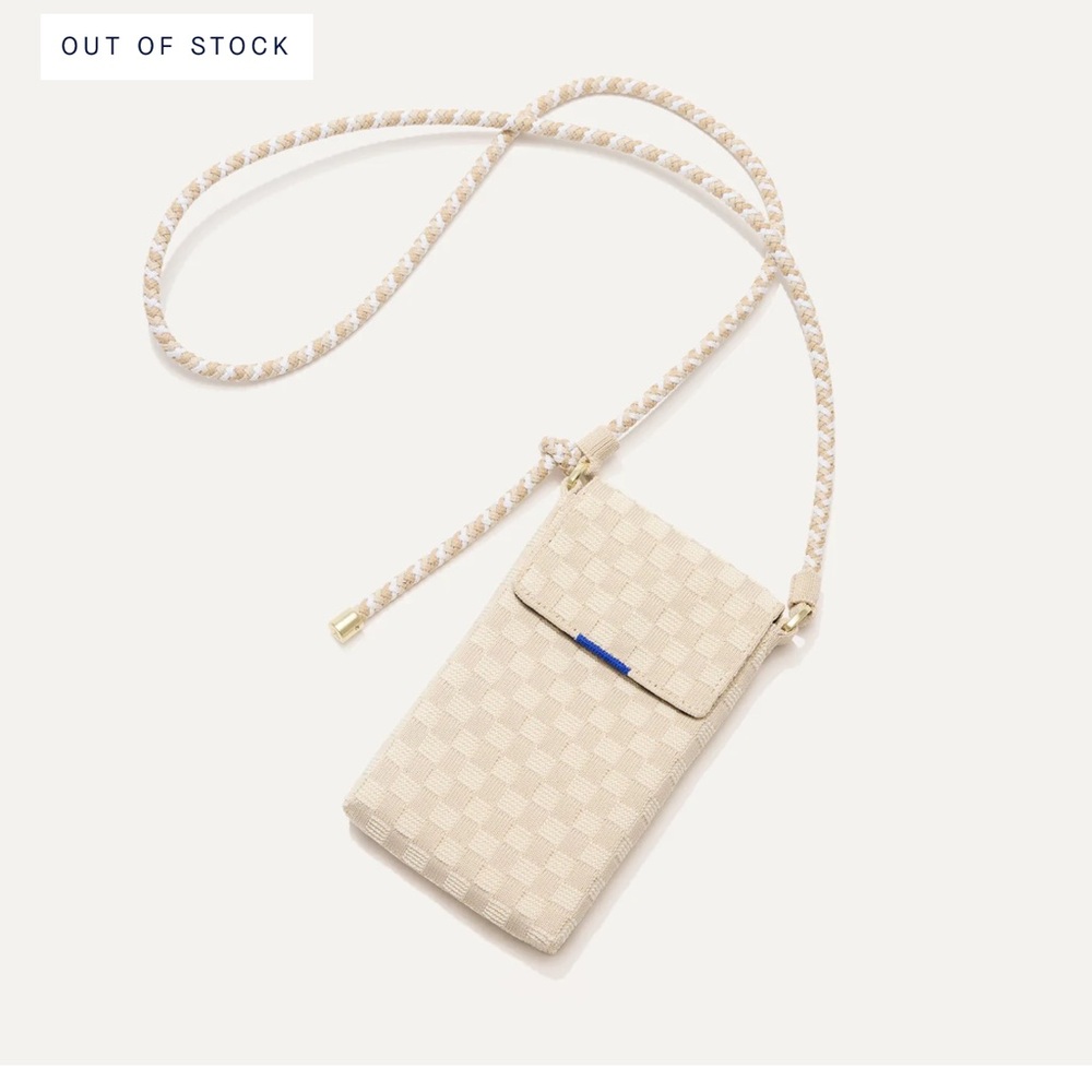 NWT Rothys Phone Crossbody - white sands